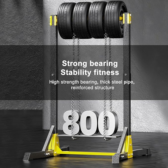 Pull Up Station, Max Bearing 400 LBS, Portable Power Tower Pull up Bar Station, Free Standing Pull Up Bar Stand for Home Gym, Pull Up and Dip Station with 11 Gears Adjustment, Black