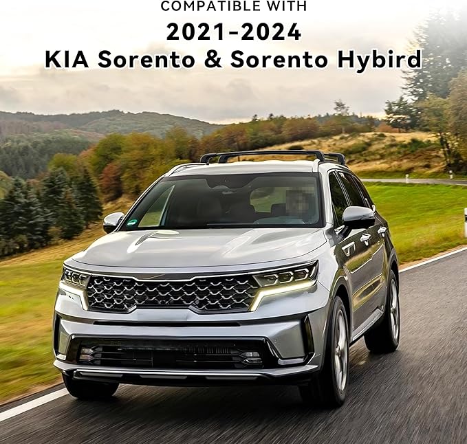 FLYCLE 220Lbs Roof Rack Cross Bars Compatible with Kia Sorento & Sorento Hybird 2021-2025 with Lock, Crossbars Cargo Racks Rooftop Luggage Canoe Kayak Camping Gear Bike Carrier Rack