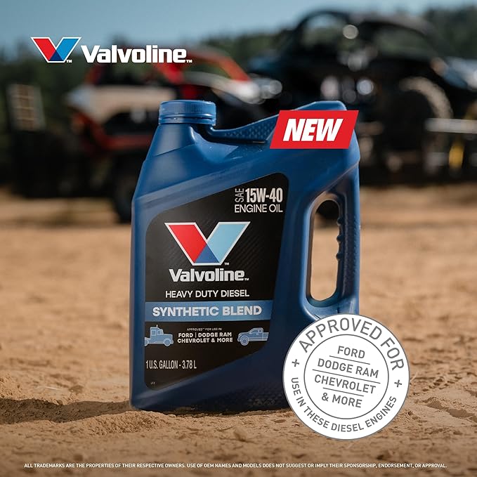 Valvoline Heavy Duty Synthetic Blend 15W-40 Diesel Engine Oil 1 Gallon