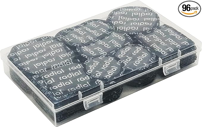 Professional Self-Vulcanizing Tire Repair Patches 96 pcs - Multi-Size (41mm to 57mm) Radial Tire Patch Kit for Cars/Trucks/Motorcycles, Heavy Duty, Heat
