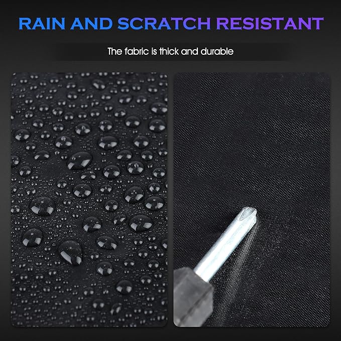 Car Cover Custom Fit for Honda Accord 2001-2025,Toyota Camry 1996-2025,6 Layers Truck Cover Waterproof All Weather for Automobiles,Outdoor Full Exterior Cover,Rain, Sun, Wind Protection,Black