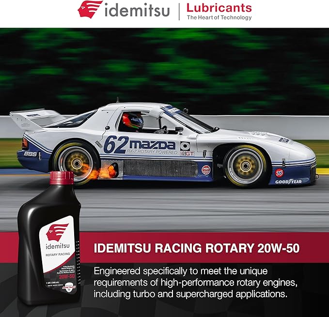 Idemitsu Full Synthetic Rotary Racing 20W-50 Engine Oil - 1QT