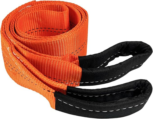 HFS(R) Tree Saver, Winch Strap, Tow Strap 30,000 Pound Capacity (3X8FT, Orange)