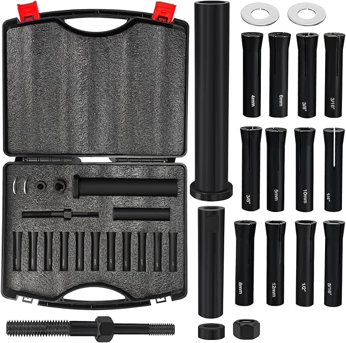 95400 in-Line Dowel Pin Puller Master Set,Dowel Dismantling Tools Easily Remove Dowel Pin,Puller Sets Saving Time and Effort
