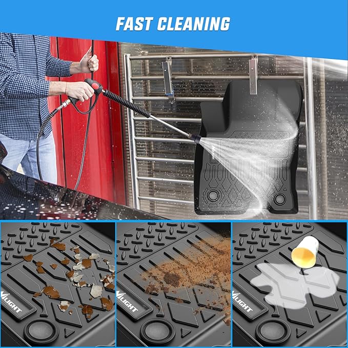 Nilight TPE Floor Mats for Ford Maverick Hybrid 2022 2023 2024 2025, All Weather Custom Fit Heavy Duty Floor Liners