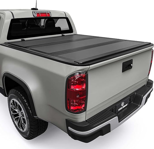 YITAMOTOR Low-Profile Hard Tri-Fold Truck Bed Tonneau Cover Compatible with 2015-2026 Chevy Colorado/GMC Canyon with 5.2 ft Bed