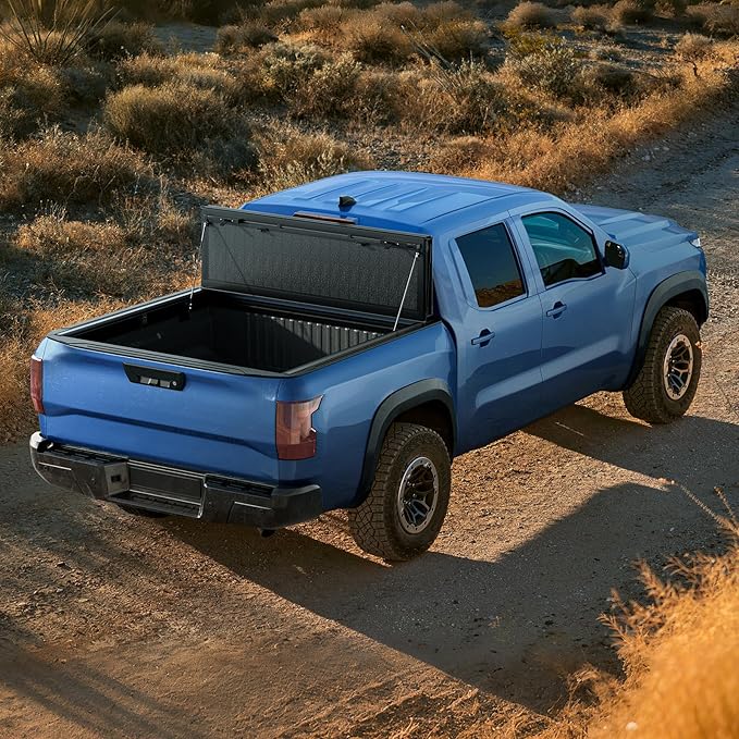 Low Profile Flip Up Truck Bed Tonneau Cover for 2005-2026 Nissan Frontier 5ft Bed (60")