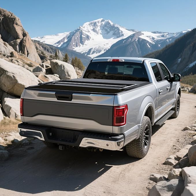 Soft Tri-fold Tonneau Cover Fit for Toyota Tundra 2022 2023 2024 2025 2026 (Excl. Trail Edition), 5.5 ft Bed with Deck Rail System