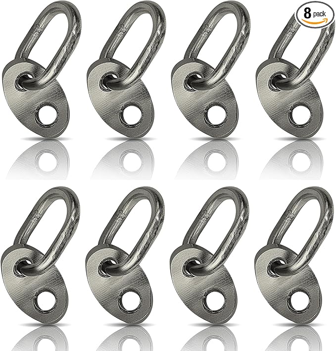 NOVINO 7100 Engine Lifting Bracket Set,5,500 lb Capacity Engine Lift Bracket Kit for Use with Load Levelers and Slings-8 Sets,Black