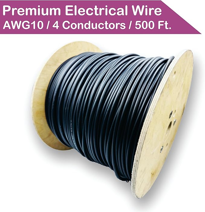 NATIONAL Wire & Cable – 18 AWG 4-Conductor Premium Copper Wire, 500 ft, Stranded | Made in USA, Flexible Jacket | LED Strips, Electronics, Low Voltage, DIY Projects, Indoor and Outdoor Use