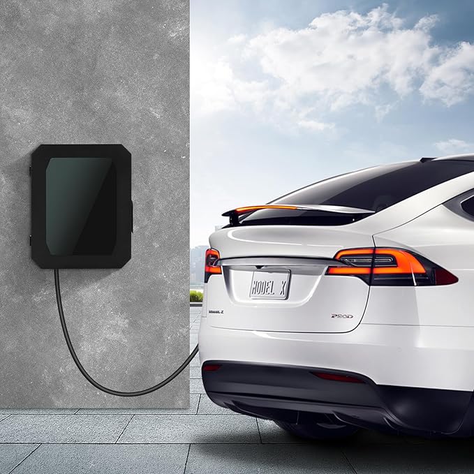 Wall Charger Station Box Compatible with Tesla Mobile Connector Indoor/Outdoor Cable Organizer Waterproof Dustproof