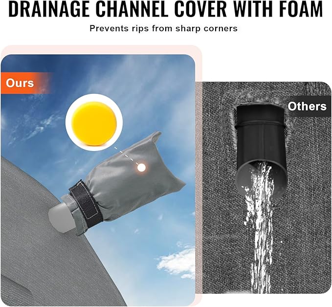 VEVOR Travel Trailer Cover, 28-31 ft RV Cover, Top 300D Oxford Fabric Camper Cover, Waterproof, Windproof and Rip-Stop Class A RV Cover, with Storage Bag, Repair Patches, Straps and Tire Covers