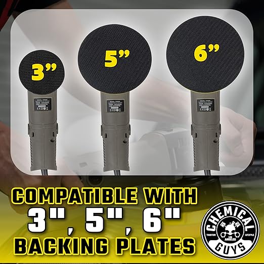 Chemical Guys TORQX Dual-Action Random Orbital Polisher Detailing Kit – 13-Piece Kit With Arsenal Range Bag, Pads, Accessories for Paint Correction, Premium Buffer