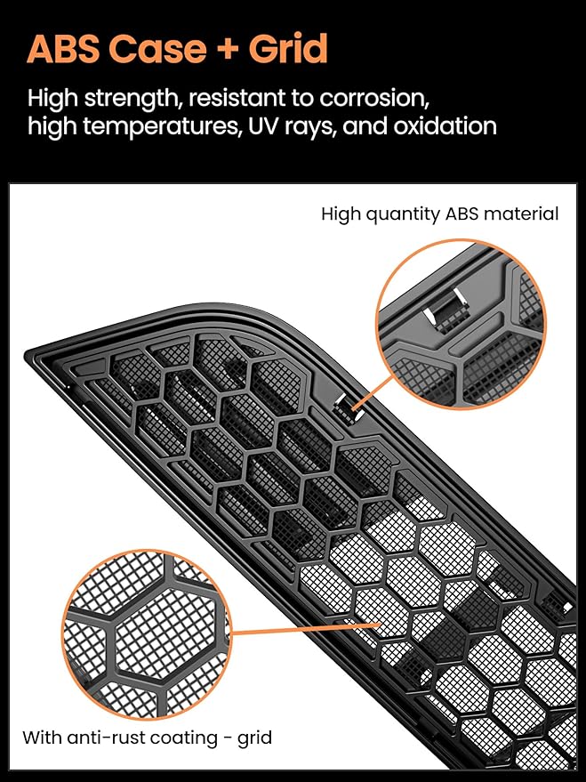 Grille Mesh Inserts for 2025 2026 Tesla Model Y Juniper – Front Air Vent Cover Accessories, Launch Series Detachable Grille Replacement, No 3M Tape Required