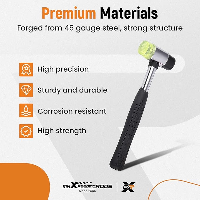 maXpeedingrods Car Dent Repair Kit, Paintless Car Dent Removal Tool, Car Dent Puller, Curved Rod Crowbar, Big Size Dent Rods, Car Front Fender Dings Remover