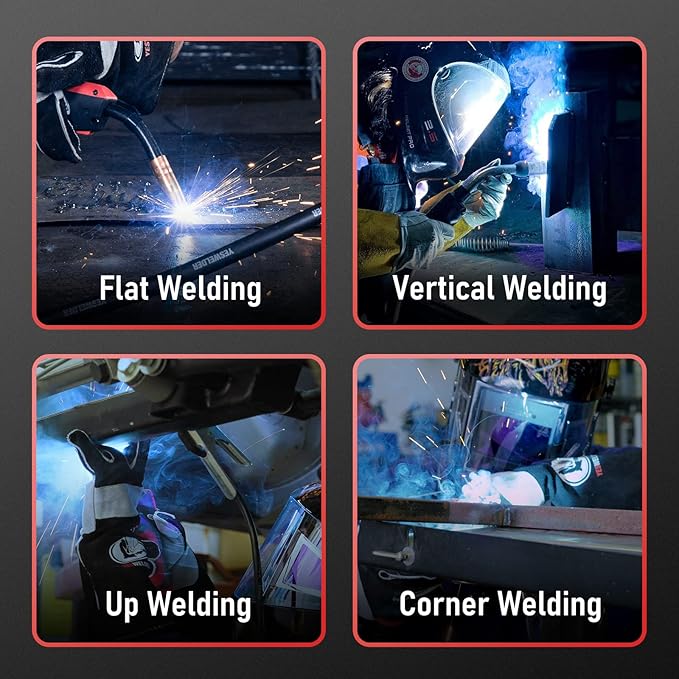 YESWELDER Flux Core Gasless MIG Welding Wire, E71T-GS Mild Carbon Steel .035-Inch Diameter 2-Pound, Strong ABS Plastic Spool Welding Wire