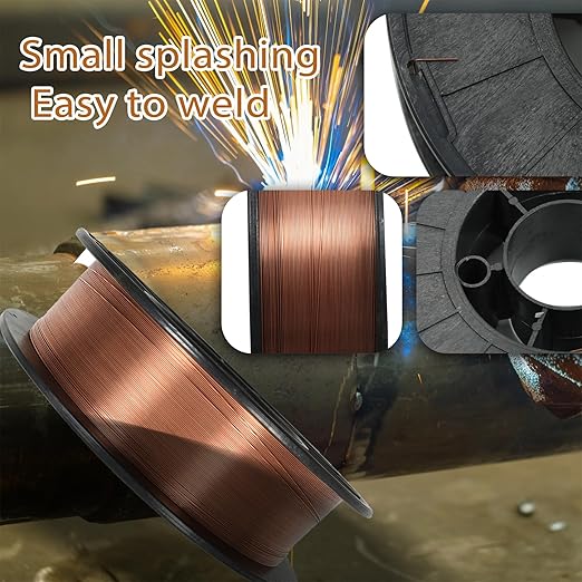 ER70S-6 Solid Mig Welding Wire 0.023 Inch (0.6MM) Mild Steel Welding Wire 10Lb Spool