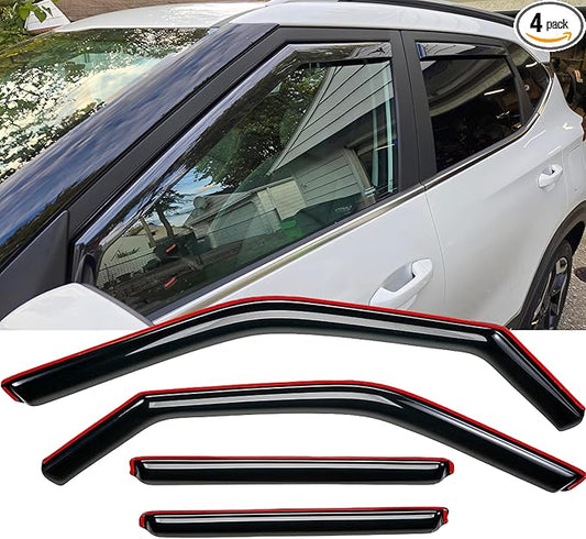 Rainproof Side Window Wind Deflectors for Ford Expedition 1998-2002, in-Channel Sun Rain Guard Sets,Nice Looking Window Visors for Cars,Vent Deflector for Ford Expedition 98-02 W194233