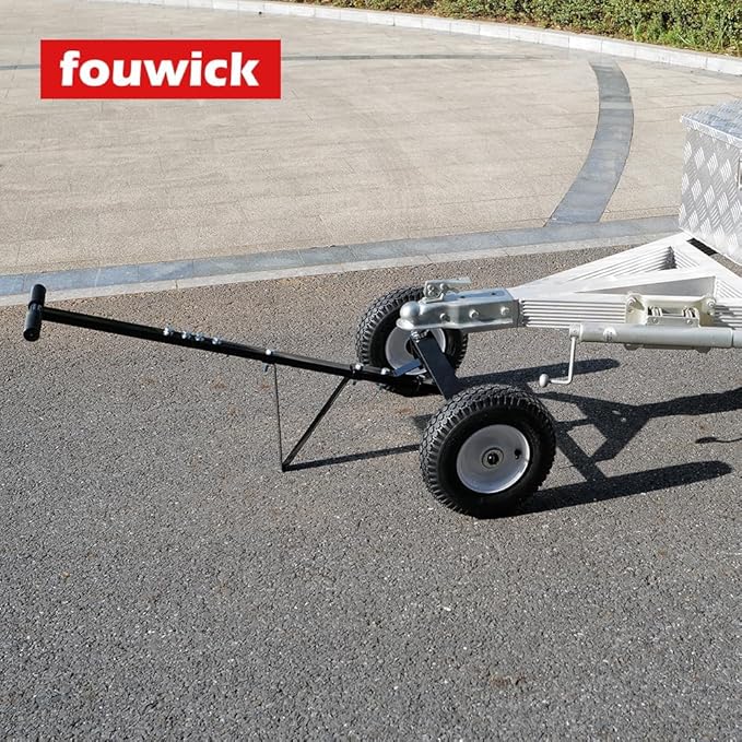 650LBS Capacity Trailer Dolly, 1-7/8” Hitch Ball with 12” Pneumatic Tires, Black Powder Coated Steel Trailer Mover Dolly TC001