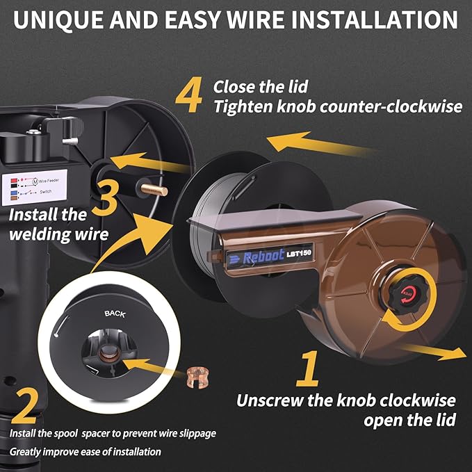 Reboot RBM2000 5-in-1 Welder 120V/240V with Spool Gun - 2025 Upgrade Complete Kit for Aluminum Welding, Steel, Metal Finishing, MIG, Flux Core, Lift TIG, Stick Welding Machine