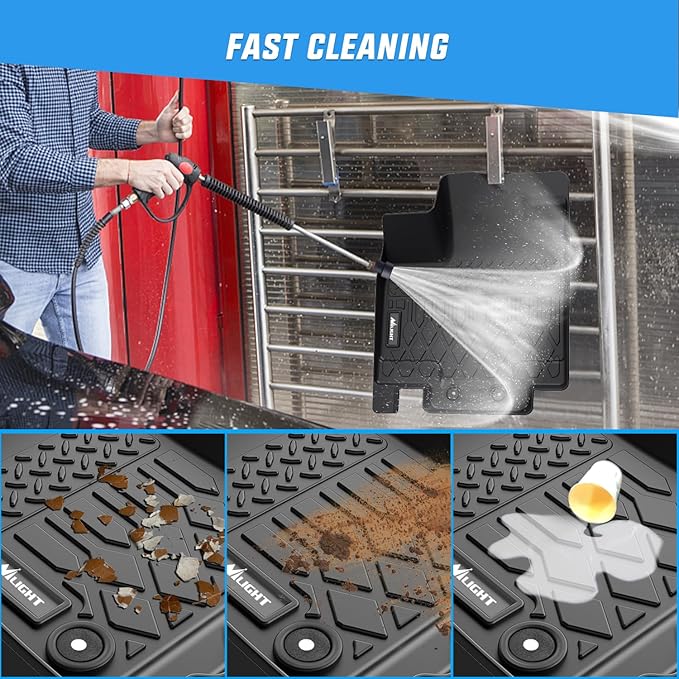 Nilight TPE Floor Mats for Nissan Pathfinder 8 Seater 2022-2025 / Infiniti QX60 7 Seater 2022 2023 2024 2025 All Weather Custom Fit Heavy Duty Floor Liners