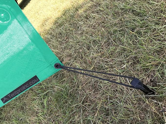 Tentproinc RV Awning Shade Screen 6'X17'3'' Gift Blue Mesh Sunshade Camping Trailer UV Sun Blocker Complete Kits - 3 Years Limited Warranty