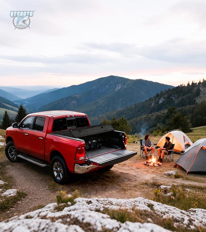 PM Auto Hard Quad-Fold Flip Cover Replacement for 2024 Ford F-150 Lightning 5'7" (67") Bed