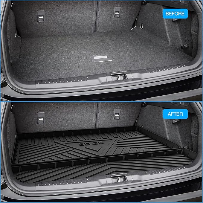 Nilight Cargo Mats for Ford Edge 2015 2016 2017 2018 2019 2020 2021 2022 2023 2024 2025 All Weather Protection Heavy Duty Cargo Liners