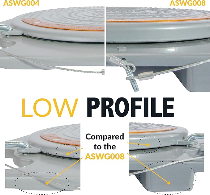 AutoSolo Low Profile Wheel Alignment Turn Plates - 4-Ton Capacity, Brass Dial Measurements, with Bonus Accessories for Complete Wheel Alignment & Balancing Tools (One Pair)
