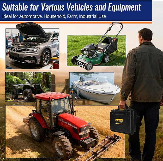 12/24V 100W Marine Engine Oil Extractor Pump, Upgraded Anti-Kink Hose, High Flow Oil Change Pump, Transmission Fluid Transfer Pump for Automotive, Boats, Jet Ski, Lawn Mowers DIY Oil Transfer