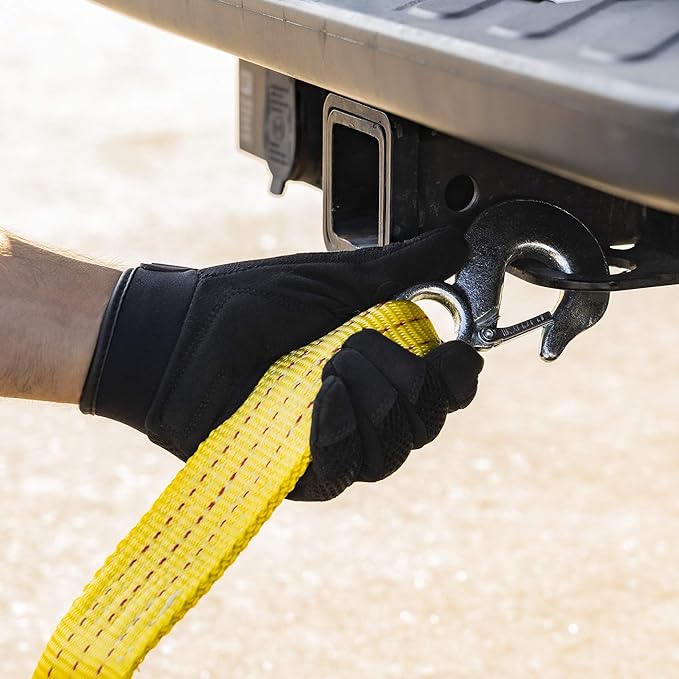 NEIKO 51008A Heavy Duty Tow Strap with Hooks 2 Pack, 2” x 30’, 10,000 LB Capacity, Tow Rope for Vehicles, Cars, Trucks, ATV Tow Strap