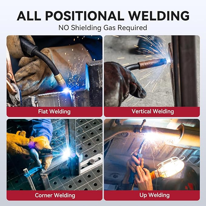 ARCCAPTAIN Flux Core Welding Wire .035, E71T-GS 035" Flux Core Welding Wire Gasless Low Splatter 10Lbs Mig Welding Wire Mild Carbon Steel Compatible With Lincoln Miller Forney Harbor Welder 4.5KG