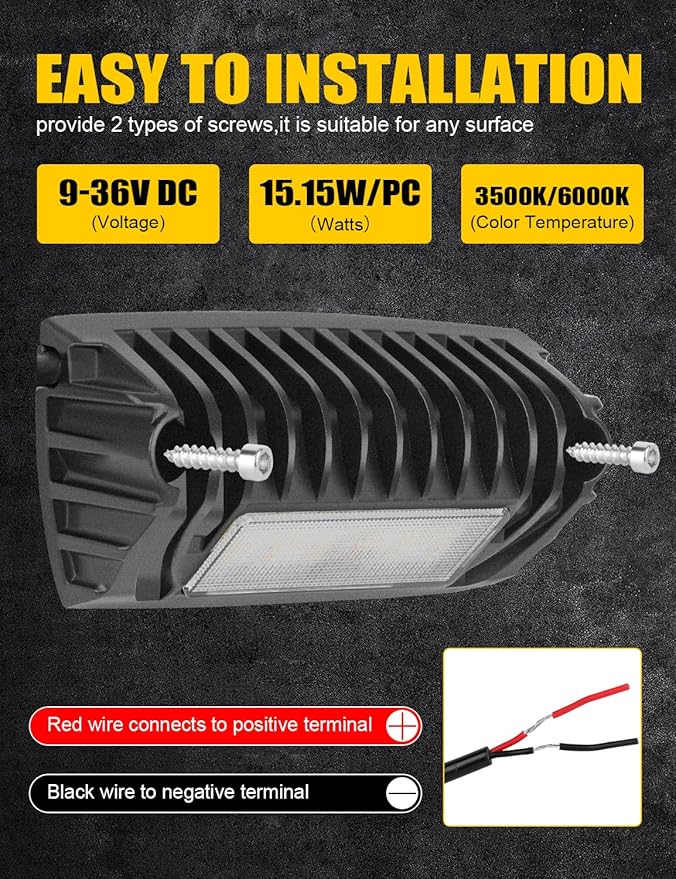 Chelhead RV Exterior Light White Amber Led RV Porch Light 12V RV Lights Exterior Utility Light Compatible with RVs, Trailers, Campers, 5th Wheels, Aluminum Base 1 Pack