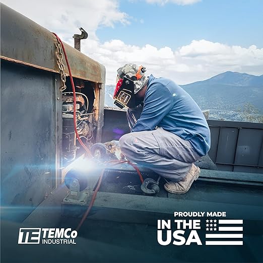 TEMCo 4 Gauge AWG 50 Ft Red Flexible Pure Copper Made in USA Welding Cable Battery Wire - Heavy Duty Solar, Inverter, Car, RV, Truck