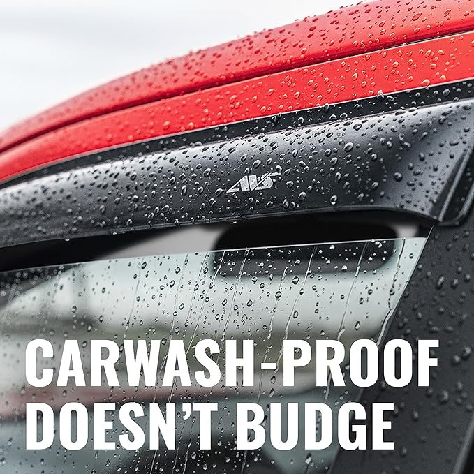 Auto Ventshade [AVS] Outside Mount Rain Guards for 2013 - 2020 Ford Fusion | Window Vent Visors, 4 pcs. - Smoke | 94714