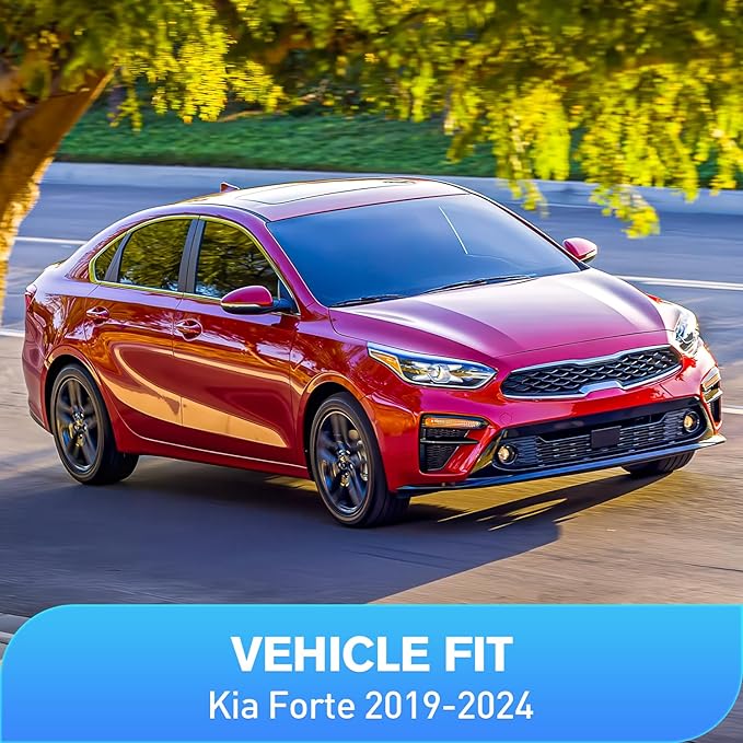 Nilight in-Channel Rain Guards for Kia Forte 2019 2020 2021 2022 2023 2024 2025, Vent Window Visors, Original Window Deflectors-4PCS