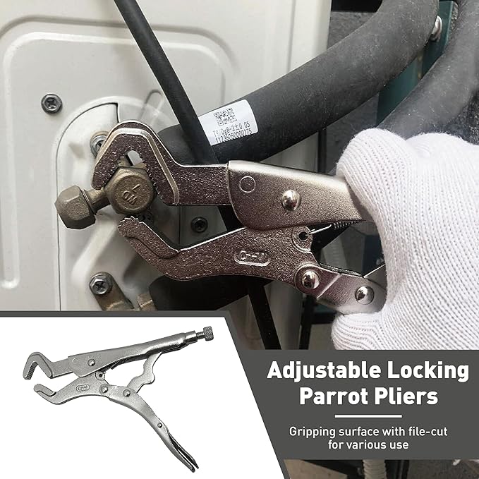 Parrot Nose Locking Plier, Cr-V Alloy Steel, Jaw Capacity 1/4" to 1-1/4"