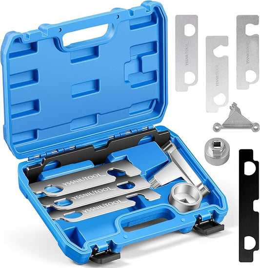 Camshaft Retaining Tool Kit, Fit for GM Cadillac Buick Pontiac Chevrolet 2.8 2.9 3.0 3.2 3.5 3.6 3.7 4.2 Engine, J-44221 EN-48383 EN-46105 EN-46106 EN-46111 Water Pump Sprocket Retainer Holding Tool
