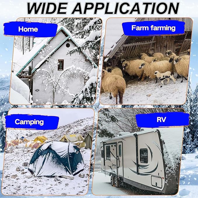 10FT Heated Rv Water Hose Camper Water Drinking Water Safe Garden Hose -45 ℉ With Electrically Heated, Lead And Bpa Free, 3/4" Adapter, Led Plug, For Rv Camper/Home Winter Accessoriesose