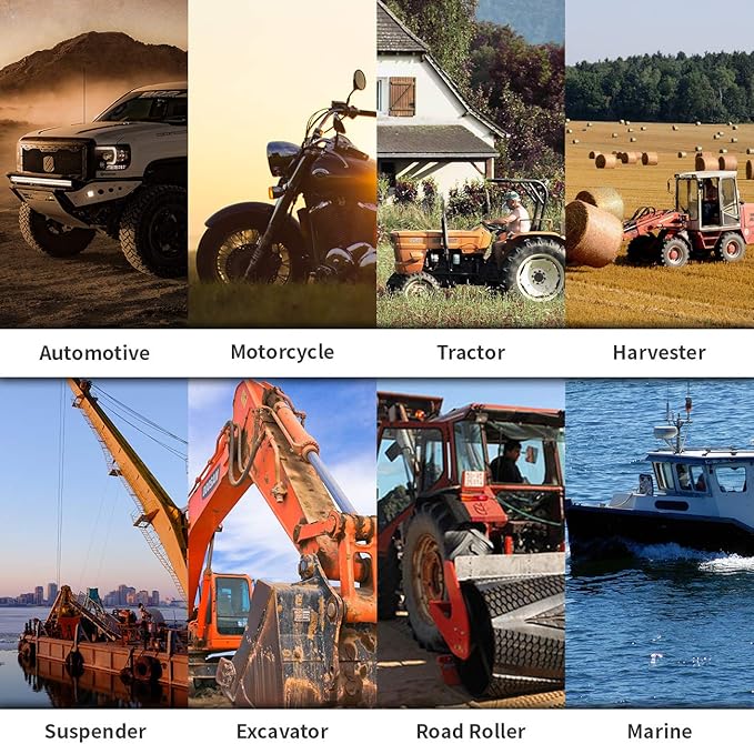 UTOOL Grease Gun, 8000 PSI Heavy Duty Pistol Grip Grease Gun Kit with 14 oz Capacity, 18 Inch Resin Flex Hose, 2 Basic Coupler, 2 Extension Rigid Pipe and 1 Sharp Type Nozzle, Silver