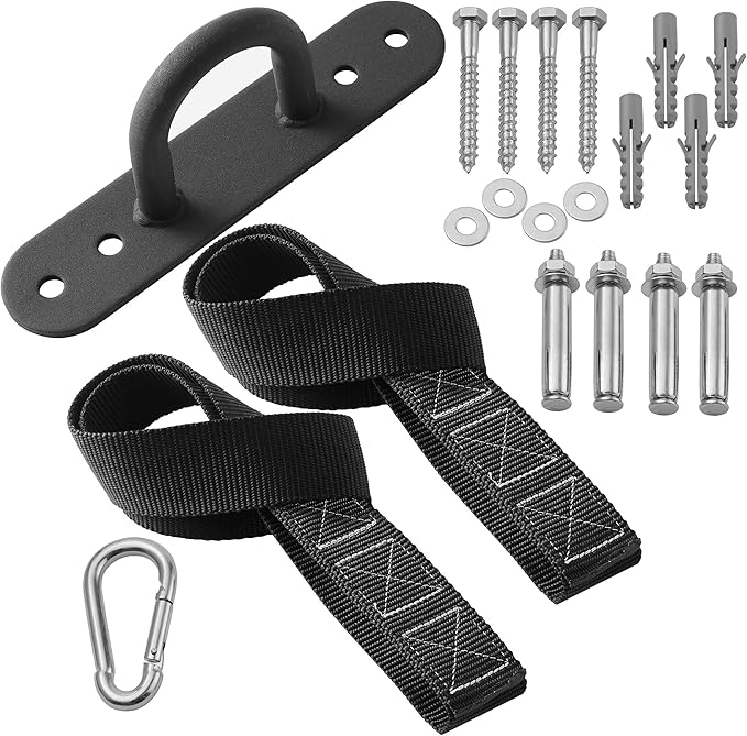 Philosophy Gym Exercise Battle Rope with Cover and Anchor Kit for Fitness Training, Conditioning