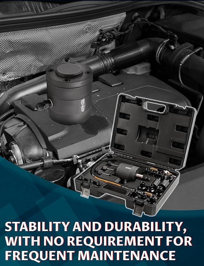 Pneumatic Injector Puller - Heavy Duty Engine Puller Tool for Diesel & Gas Injectors, Universal Fit with Adapters (23pcs)