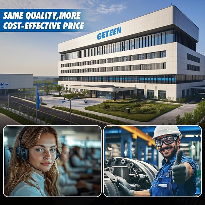 Geteen Trailer Hitches, Adjustable Trailer Hitch Ball Mount - Fits 2" Receiver, Dual Ball (2" x 2-5/16"), 5" Drop, 10,000 GTW - GT20052B