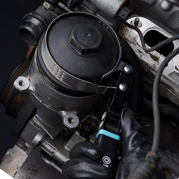 DURATECH Extra Small Swivel Oil Filter Wrench, Oil Filter Removal Tool, Fits Filters 2-3/8" to 2-11/16", Ideal for Car Repair Tools