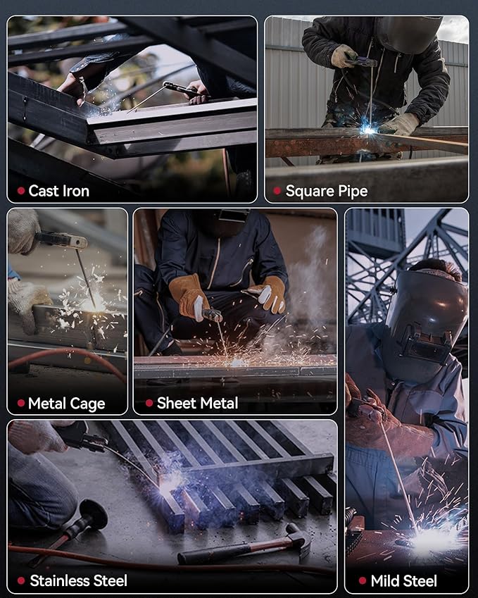 ARCCAPTAIN Stick Welder 110V 130A Mini Welder, Portable MMA ARC Welder Machine for Just One Step, IGBT Inverter Welding Machine with Hot Start, Arc Force, Anti-Stick