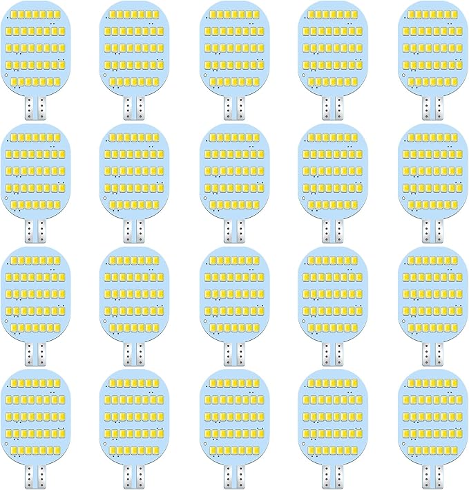Super Bright T10 921 922 912 LED Bulbs for 12V RV Ceiling Dome Light RV Indoor Lights Camper Trailer Motorhome Marine Boat Dome Interior Light (4500K Natural White, 20)