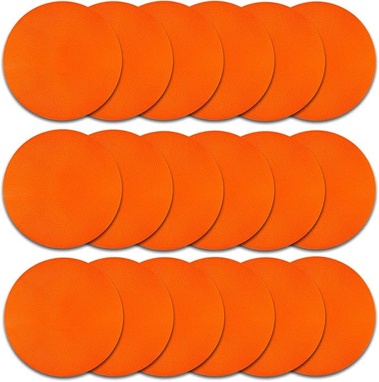 Spot Markers Rubber Floor Dots 9inch Non Slip Agility Dots Flat Cones for Kids Sports Soccer Basketball Training, Social Distancing, Preschool Kindergarten Classroom