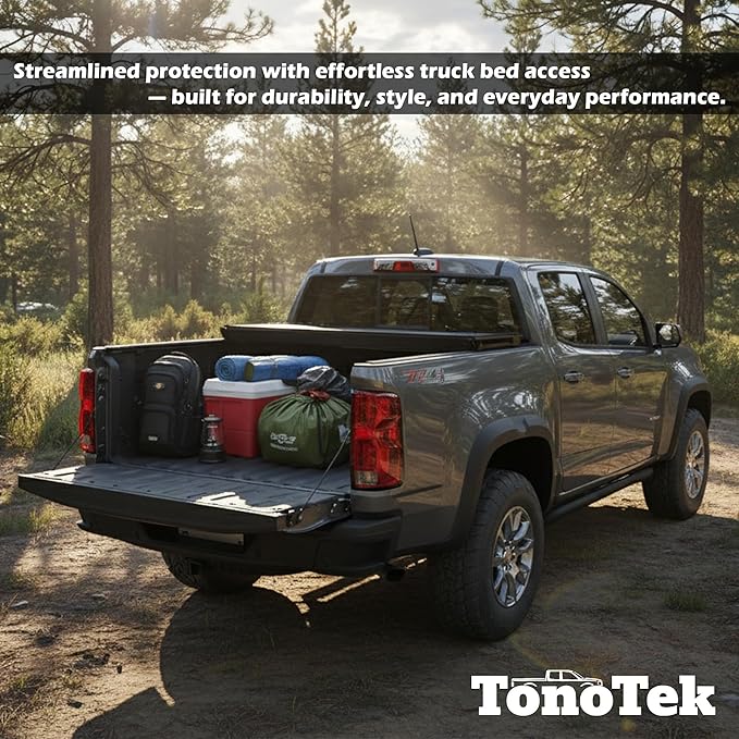 Low Profile Tri Fold Tonneau Cover Fits 2009-2026 Dodge Ram 1500 5'7" Bed Without Ram Box (67.4")