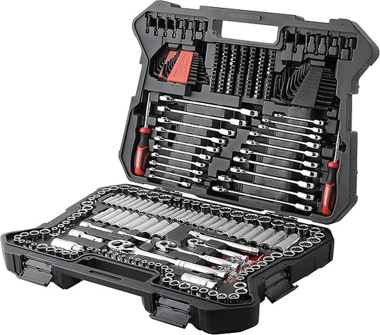 STARWORK TRUE MECHANIC 303-Piece Mechanics Tool Set and Socket Set, Professional, SAE/Metric