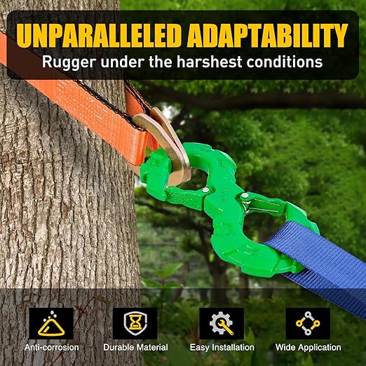 Nilight S-Shape Shackle, Quick Release Tow Hook for Winch Cable Ropes, 33,000 lbs Heavy Duty for Off-Road Recovery, Towing Extension, Tree Saver, Winch Shackle, Forged Steel, Green